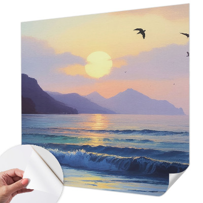 Papel mural con patrón decorativo Mar Oeste