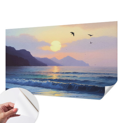 Papel mural con patrón decorativo Mar Oeste