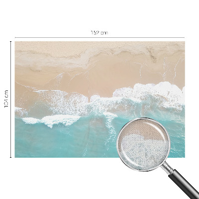 Mural de pared con estampado hermoso Olas rugientes