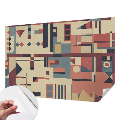 Fotomural decorativo para cabecero de cama con una composición abstracta