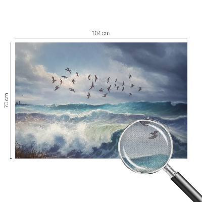 Papel mural con patrón decorativo olas del mar