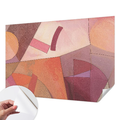 Papel mural texturado decorativo Formas coloridas