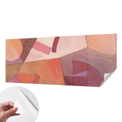 Papel mural texturado decorativo Formas coloridas