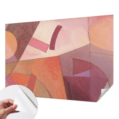 Papel mural texturado decorativo Formas coloridas