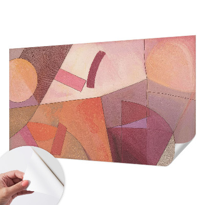 Papel mural texturado decorativo Formas coloridas