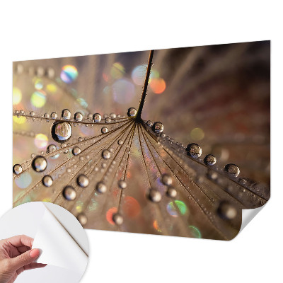 Fotomural decorativo para cabecero de cama gotas de perlas