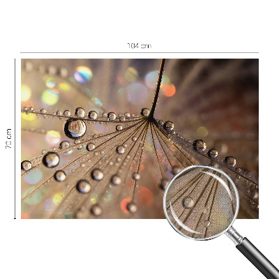 Fotomural decorativo para cabecero de cama gotas de perlas