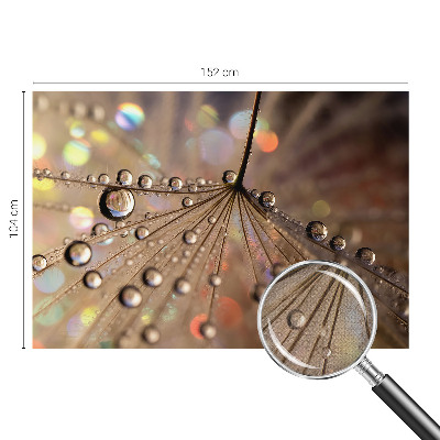 Fotomural decorativo para cabecero de cama gotas de perlas