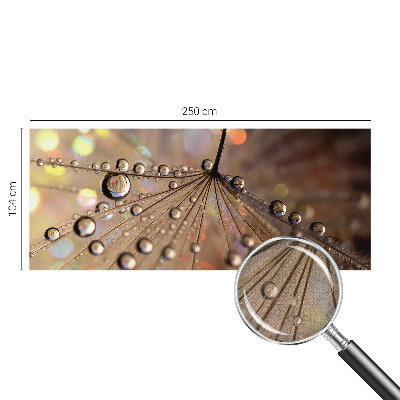 Fotomural decorativo para cabecero de cama gotas de perlas