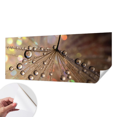 Fotomural decorativo para cabecero de cama gotas de perlas