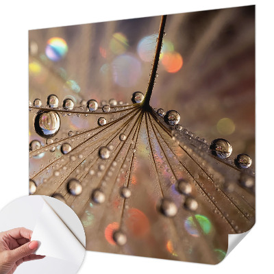 Fotomural decorativo para cabecero de cama gotas de perlas