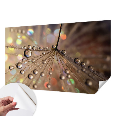 Fotomural decorativo para cabecero de cama gotas de perlas