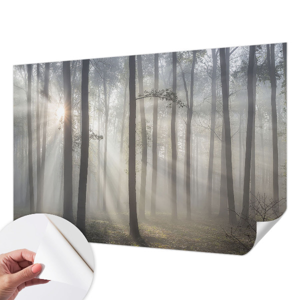 Mural de pared con estampado hermoso con un diseño de bosque etéreo