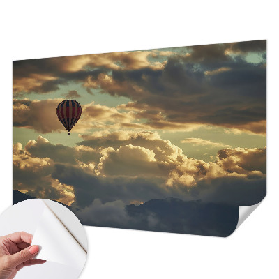 Papel mural con patrón decorativo Globo en las nubes