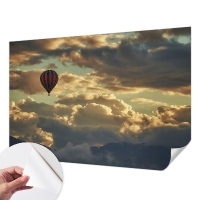Papel mural con patrón decorativo Globo en las nubes