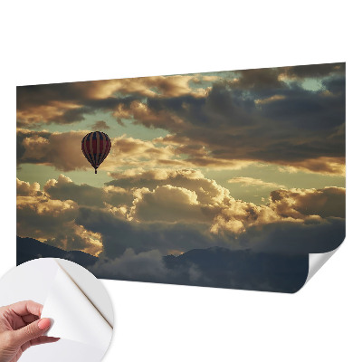 Papel mural con patrón decorativo Globo en las nubes