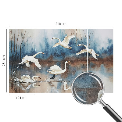 Mural de pared con estampado hermoso Pájaros en vuelo