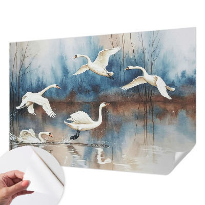 Mural de pared con estampado hermoso Pájaros en vuelo