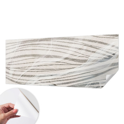 Papel mural texturado decorativo con diseño de líneas onduladas