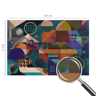 Fotomural decorativo para cabecero de cama Arte geométrico