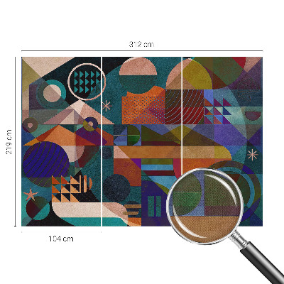 Fotomural decorativo para cabecero de cama Arte geométrico