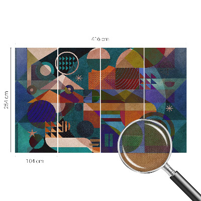 Fotomural decorativo para cabecero de cama Arte geométrico