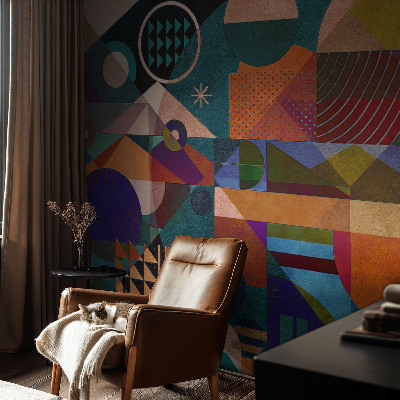 Fotomural decorativo para cabecero de cama Arte geométrico