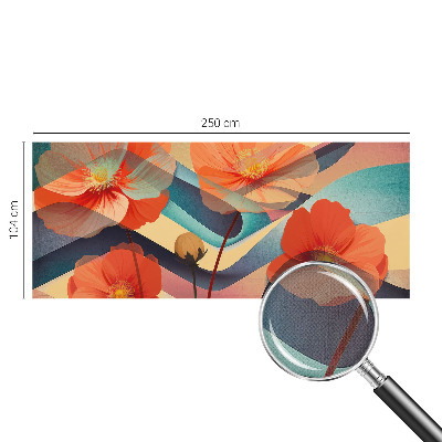 Papel mural con patrón decorativo Flores de los sentidos