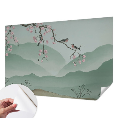 Mural de pared con estampado hermoso con motivo 