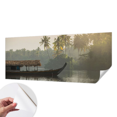 Mural de pared con estampado hermoso paraíso tropical