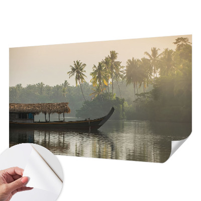 Mural de pared con estampado hermoso paraíso tropical