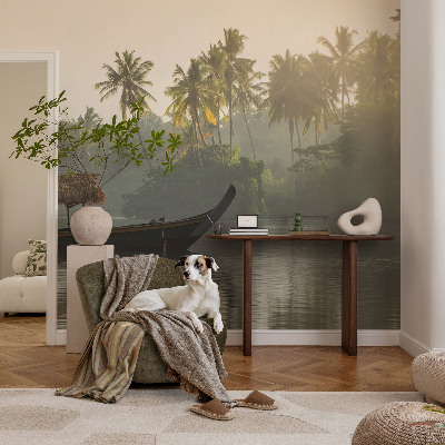 Mural de pared con estampado hermoso paraíso tropical