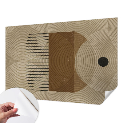 Papel mural con patrón decorativo con diseño 'Geometría de la armonía'