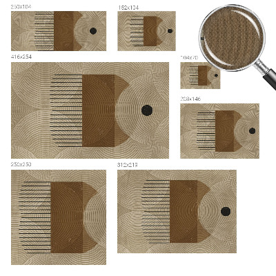 Papel mural con patrón decorativo Geometría de la armonía