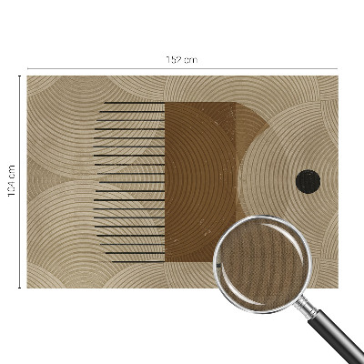 Papel mural con patrón decorativo con diseño 'Geometría de la armonía'