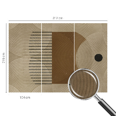 Papel mural con patrón decorativo Geometría de la armonía