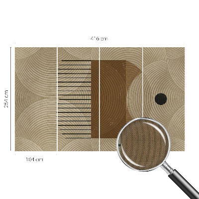 Papel mural con patrón decorativo con diseño 'Geometría de la armonía'
