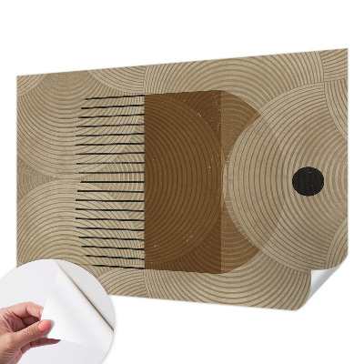 Papel mural con patrón decorativo con diseño 'Geometría de la armonía'