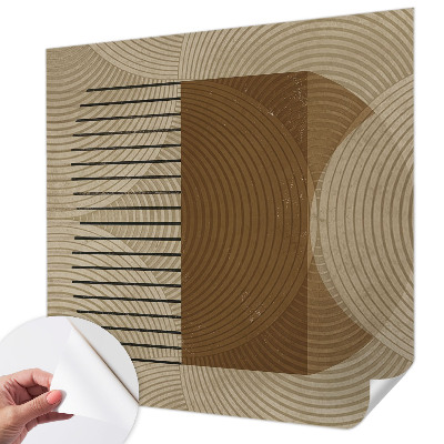 Papel mural con patrón decorativo con diseño 'Geometría de la armonía'
