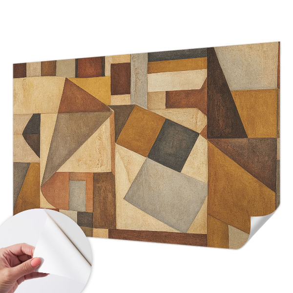 Papel mural con patrón decorativo abstracción geométrica