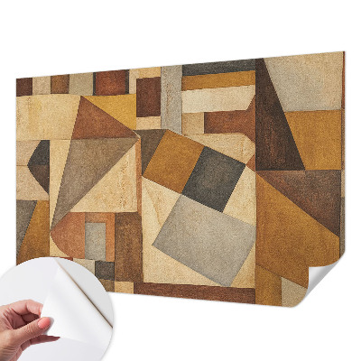 Papel mural con patrón decorativo abstracción geométrica