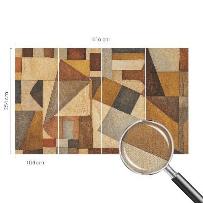 Papel mural con patrón decorativo abstracción geométrica