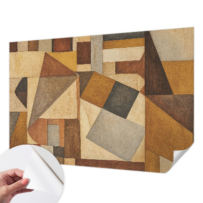 Papel mural con patrón decorativo abstracción geométrica