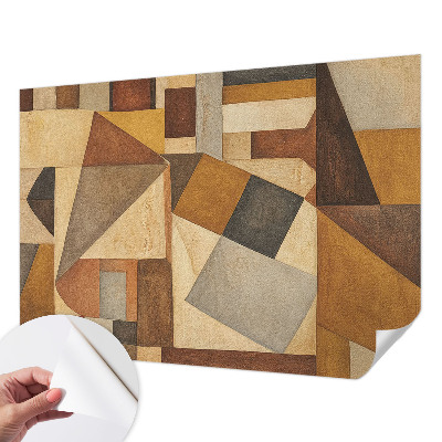 Papel mural con patrón decorativo abstracción geométrica
