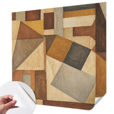 Papel mural con patrón decorativo abstracción geométrica