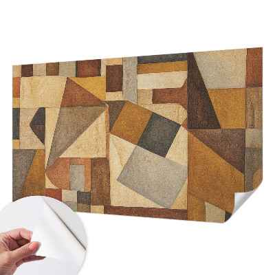 Papel mural con patrón decorativo abstracción geométrica