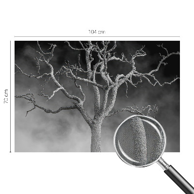 Fotomural decorativo para cabecero de cama con diseño de árbol brumoso