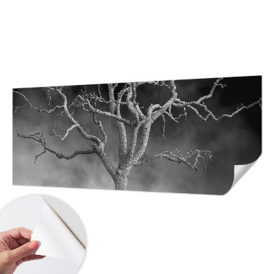 Fotomural decorativo para cabecero de cama con diseño de árbol brumoso