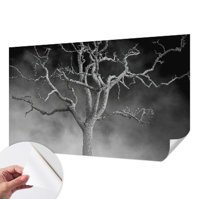 Fotomural decorativo para cabecero de cama con diseño de árbol brumoso