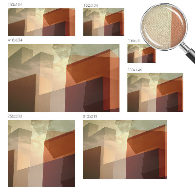 Papel mural texturado decorativo Formas abstractas